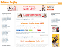 Tablet Screenshot of halloweencosplay.com